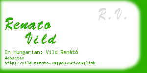 renato vild business card